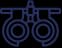 Eye test equipment icon