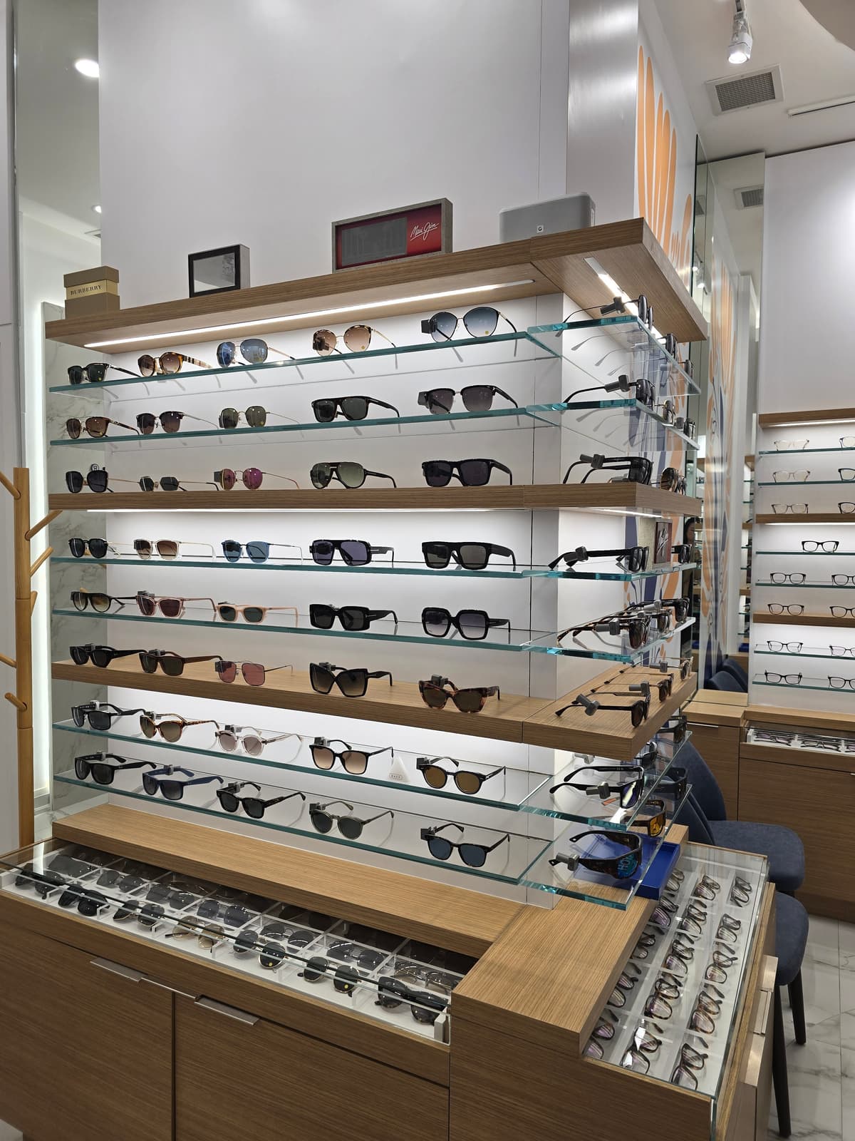 Eye care professionals with patients